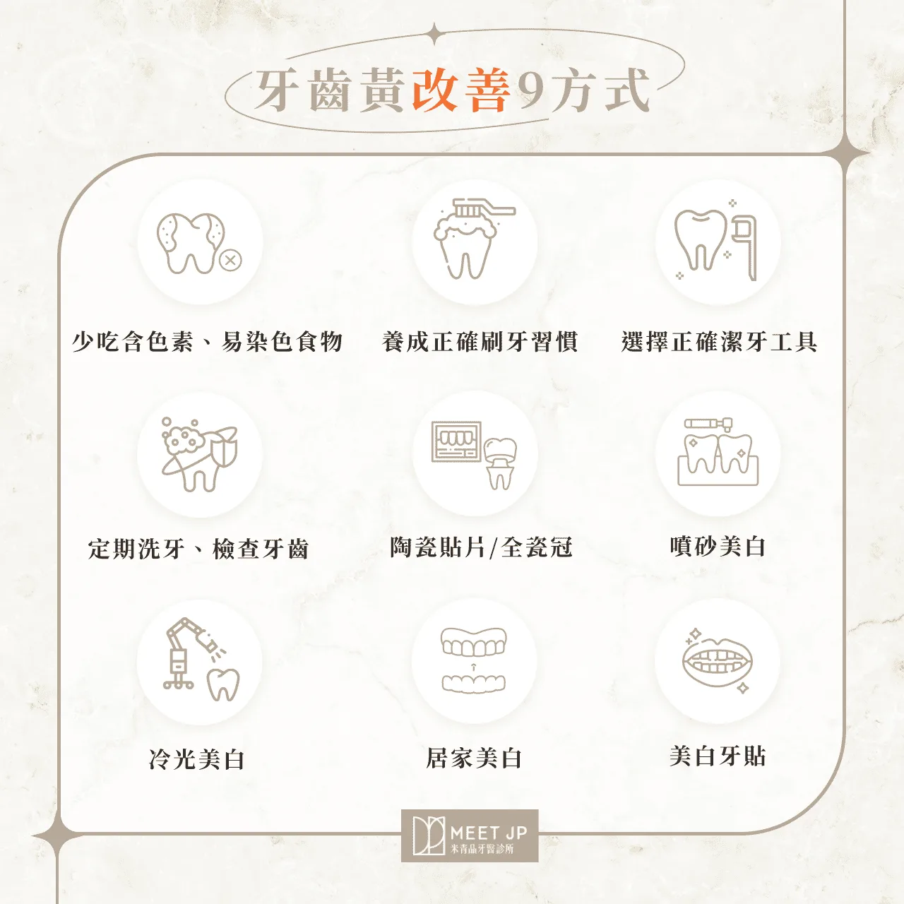 9大方法改善牙齒黃困擾